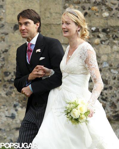 Kate Middleton Gets Swept Away at a Friend's Windy Wedding Kate Middleton Gets Swept Away at a Friend's Windy Wedding