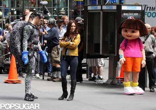 Cowabunga! Megan Fox Films With Her Shell-Less Ninja Turtle Cowabunga! Megan Fox Films With Her Shell-Less Ninja Turtle