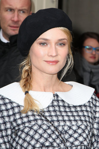 A cute chapeau coupled with a braid, like Diane Kruger did during Spring 2013 Fashion Week in Paris, is a great option for bad hair days.
A cute chapeau coupled with a braid, like Diane Kruger did during Spring 2013 Fashion Week in Paris, is a great option for bad hair days.