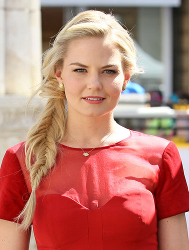 Pulling on a fishtail braid to widen it, like Jennifer Morrison did while out in Los Angeles, adds instant texture without any product.
Pulling on a fishtail braid to widen it, like Jennifer Morrison did while out in Los Angeles, adds instant texture without any product.