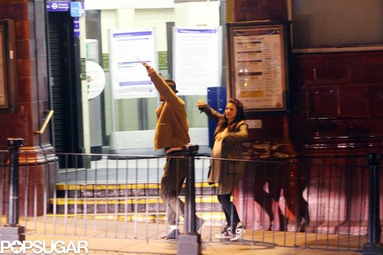 Channing Tatum and Jenna Dewan hailed a cab in London.
Channing Tatum and Jenna Dewan hailed a cab in London.
