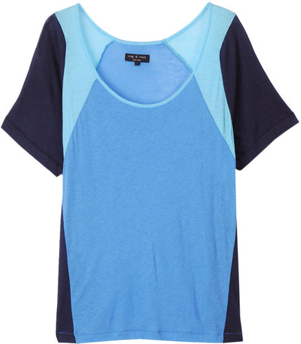 Moto Boyfriend Tee - Blue