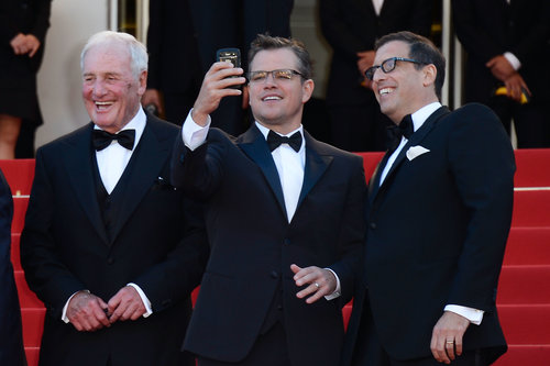 Matt Damon chatted with producer Jerry Weintraub and writer Richard Lagravenese at the premeire.
Matt Damon chatted with producer Jerry Weintraub and writer Richard Lagravenese at the premeire.