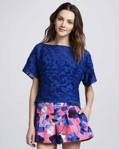 Milly Cropped Top, Lapis