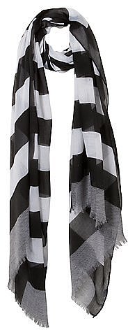 Monochrome Stripe Scarf