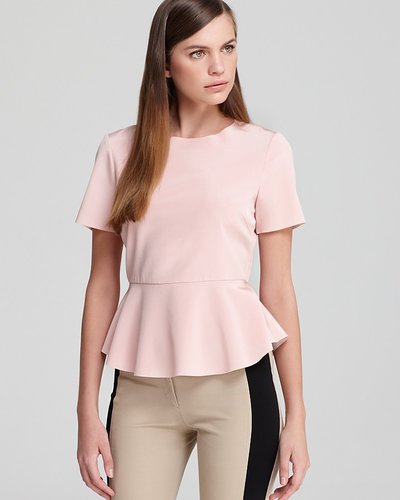 DKNY Short Sleeve Peplum Blouse