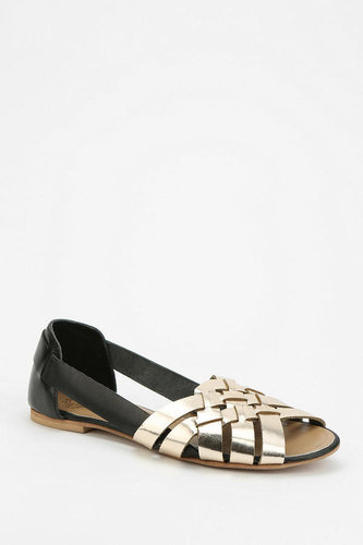 A retro favorite, Ecote's black and gold huarache ($39) adds some glitz to any sundress.
A retro favorite, Ecote's black and gold huarache ($39) adds some glitz to any sundress.