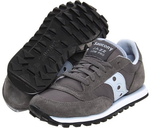 Saucony Originals - Jazz Low Pro (Grey/Blue) - Footwear