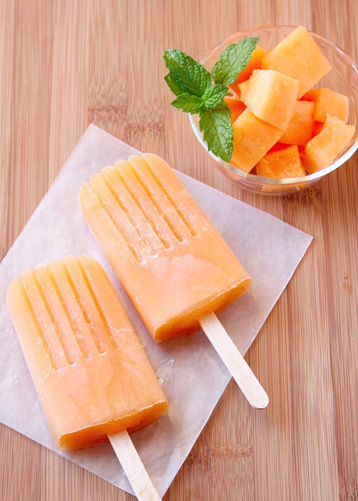 Cantaloupe Popsicles Cantaloupe Popsicles