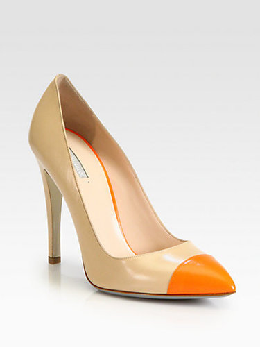 Giorgio Armani Bicolor Leather Pumps
