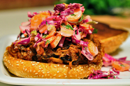 Pulled Pork With Lemon Coleslaw Pulled Pork With Lemon Coleslaw