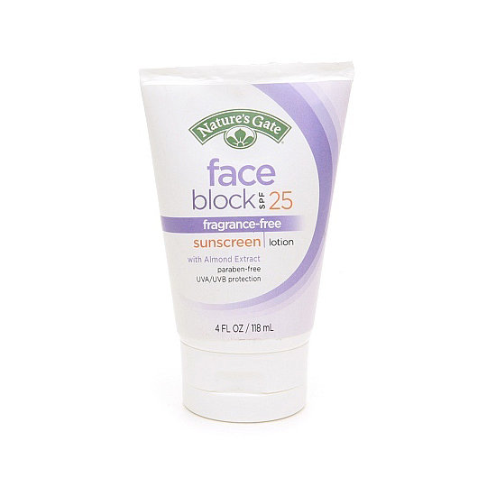 Looking for a sunscreen whose ingredients you can understand? Nature's Gate Face Block Sunscreen SPF 25 ($8) keeps your face protected from the sun with guava, almond, and tomato extracts as well as cucumber, aloe, and chamomile.
Looking for a sunscreen whose ingredients you can understand? Nature's Gate Face Block Sunscreen SPF 25 ($8) keeps your face protected from the sun with guava, almond, and tomato extracts as well as cucumber, aloe, and chamomile.