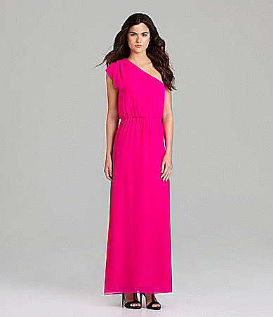 Gianni Bini Anya One-Shoulder Maxi Dress