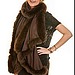Pashmina Shawl with Chocolate Fox Fur