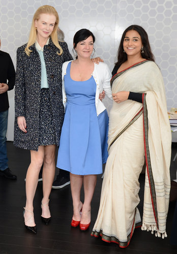 A professional matched set and Ferragamo pumps were just the ticket for an elegant lunch look with fellow jury members Lynne Ramsay and Vidya Balan.
A professional matched set and Ferragamo pumps were just the ticket for an elegant lunch look with fellow jury members Lynne Ramsay and Vidya Balan.