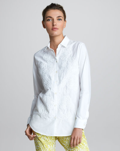 Etro Long-Sleeve Embroidered Shirt