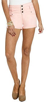WetSeal 3 Button High Waist Short Peach