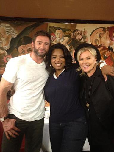 Hugh Jackman and his wife, Deborra-Lee Furness, posed with Oprah Winfrey after an OWN TV interview.
Source: Twitter user RealHughJackman
Hugh Jackman and his wife, Deborra-Lee Furness, posed with Oprah Winfrey after an OWN TV interview.
Source: Twitter user RealHughJackman