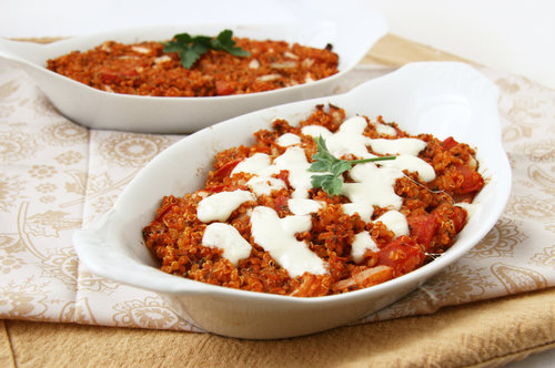 Pizza Quinoa Casserole Pizza Quinoa Casserole