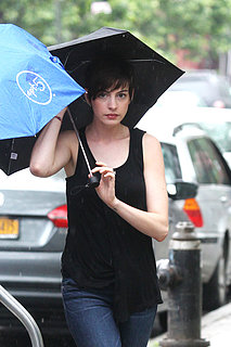 Anne Hathaway Dyes Hair Back to Brown