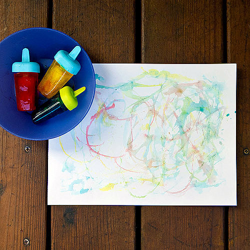 Do Some Edible Popsicle Painting Do Some Edible Popsicle Painting