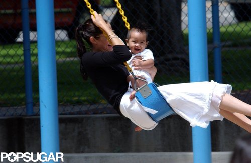 Angelina Jolie and Maddox spent a sweet day swinging at a park in Santa Monica, CA, in July 2002.
Angelina Jolie and Maddox spent a sweet day swinging at a park in Santa Monica, CA, in July 2002.