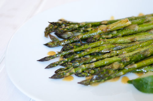 Asparagus with Miso Dressing