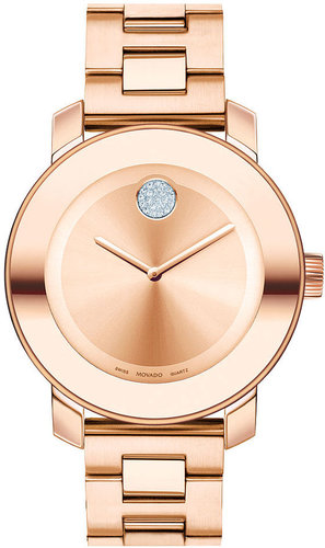 Movado Watch, Swiss Bold Rose Gold-Tone Bracelet 38mm 3600087