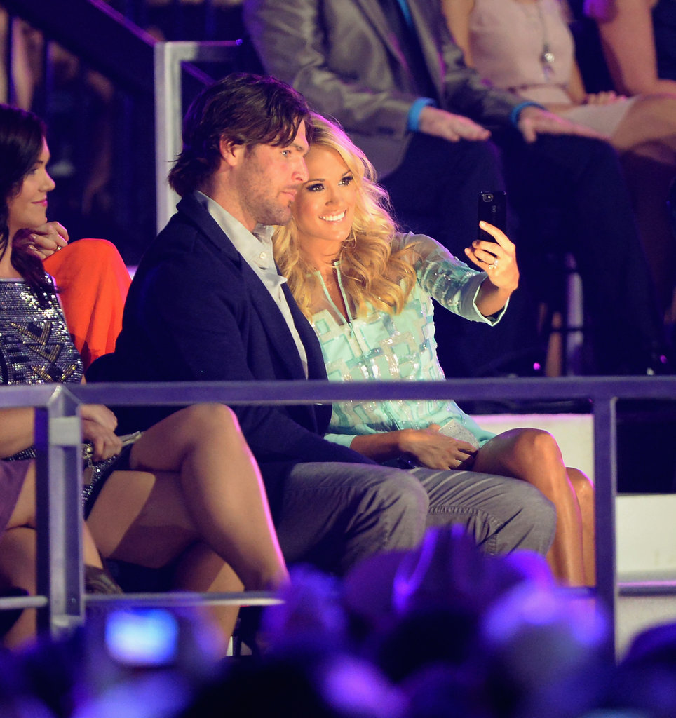 Carrie Underwood turned the camera on herself and husband Mike Fisher at the CMT Awards in Nashville in June 2013.
Carrie Underwood turned the camera on herself and husband Mike Fisher at the CMT Awards in Nashville in June 2013.