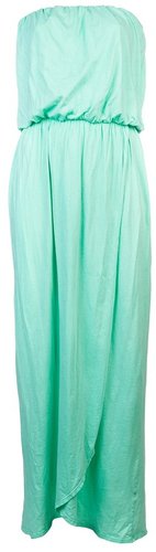 Velvet Strapless maxi dress