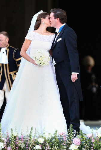Princess Madeleine of Sweden kissed her new husband Christopher O'Neill.
Princess Madeleine of Sweden kissed her new husband Christopher O'Neill.
