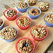 Individual Peanut Butter, Banana, Jelly-Filled Baked Oatmeal