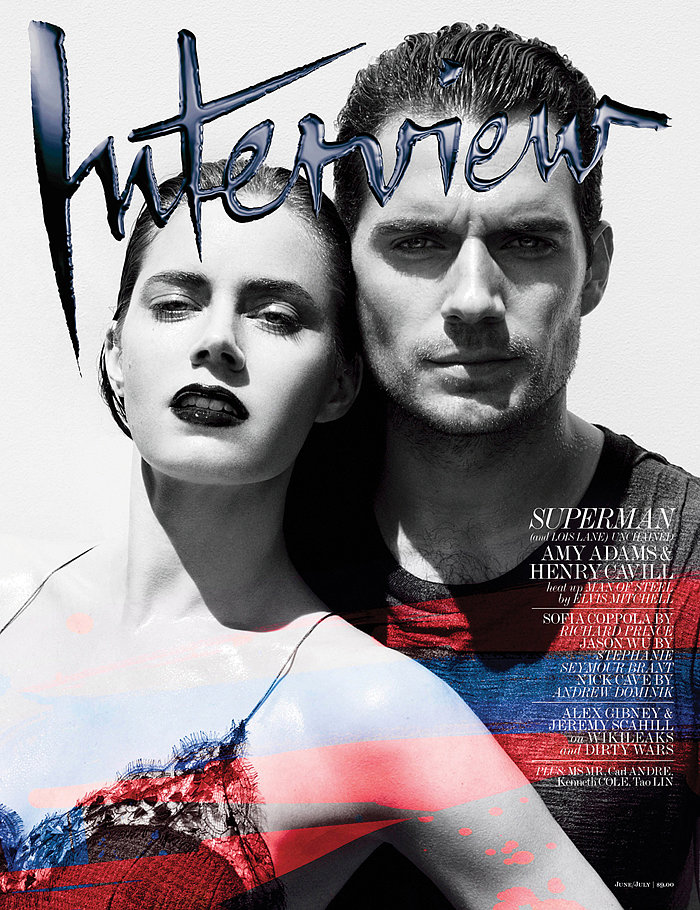 Amy Adams and Henry Cavill covered Interview's June/July issue for their upcoming movie Man of Steel.
Source: Mikael Jansson/Interview Amy Adams and Henry Cavill covered Interview's June/July issue for their upcoming movie Man of Steel.
Source: Mikael Jansson/Interview