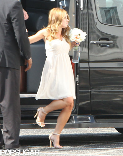 The wedding party arrived on the big day.
The wedding party arrived on the big day.