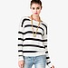 FOREVER 21 Striped Pointelle Sweater