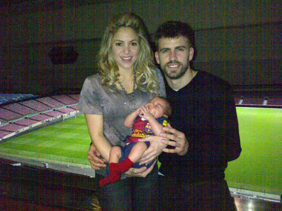 Shakira and Gerard Piqué became a family of three when they welcomed a son, Milan, in January.
Source: Twitter user 3gerardpique
Shakira and Gerard Piqué became a family of three when they welcomed a son, Milan, in January.
Source: Twitter user 3gerardpique