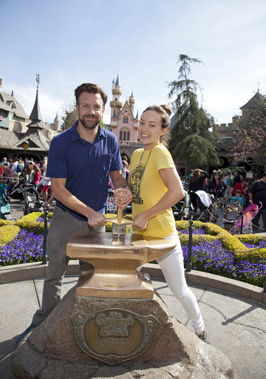 Jason Sudeikis and Olivia Wilde tried their hand at removing the Sword in the Stone during a March trip to Disneyland.
Jason Sudeikis and Olivia Wilde tried their hand at removing the Sword in the Stone during a March trip to Disneyland.