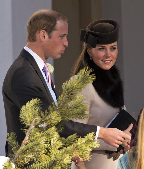 Kate Middleton, Prince William, and Prince Harry attended a friend's March 2 wedding in Arosa, Switzerland.
Kate Middleton, Prince William, and Prince Harry attended a friend's March 2 wedding in Arosa, Switzerland.