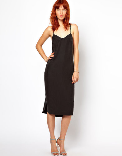 Ganni Slip Dress with Low Back in Cupro