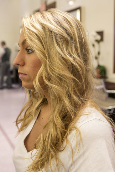 After using your fingers to tousle your hair, use a dry shampoo or hair spray to add more grip before you start to braid.
After using your fingers to tousle your hair, use a dry shampoo or hair spray to add more grip before you start to braid.
