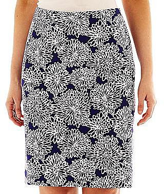 Liz Claiborne Cotton Pencil Skirt