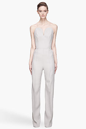 MAISON MARTIN MARGIELA Grey Backless Jumpsuit
