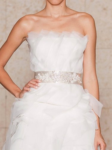 Pearl And Crystal Embroidered Belt