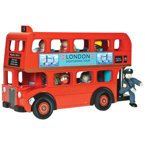 Le Toy Van's London Bus With Driver ($74) is sure to become the centerpiece of hours of play with its wooden London bus and driver made of cloth.
Le Toy Van's London Bus With Driver ($74) is sure to become the centerpiece of hours of play with its wooden London bus and driver made of cloth.