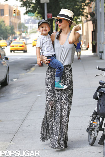 Flynn Works the Cameras With His Model Mom Miranda Kerr Flynn Works the Cameras With His Model Mom Miranda Kerr