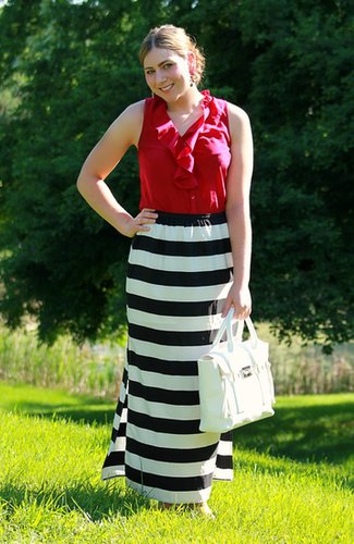Striped Maxi