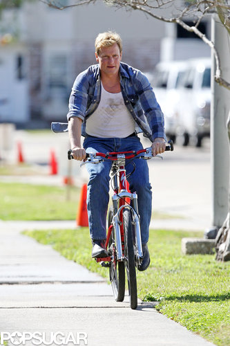 Woody Harrelson rode on the sidewalk in New Orleans back in March.
Woody Harrelson rode on the sidewalk in New Orleans back in March.