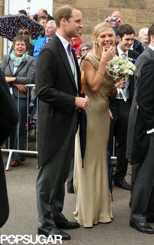 Prince William had a laugh with Chelsy Davy.
Prince William had a laugh with Chelsy Davy.