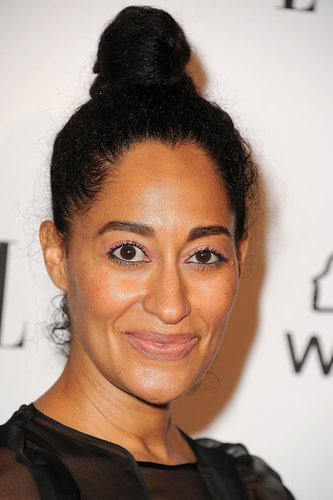 Actress Tracee Ellis Ross pulled her thick curls into a high bun, which is the perfect option for second-day hair.
Actress Tracee Ellis Ross pulled her thick curls into a high bun, which is the perfect option for second-day hair.