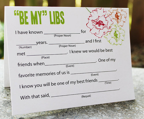 Fill Out Mad Libs Fill Out Mad Libs